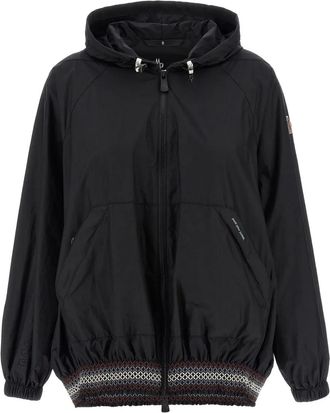 Moncler Giacca Samedans Jacket con finiture in rete - Nero