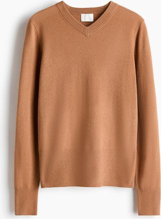 H&M Pullover mit V-Ausschnitt - Beige