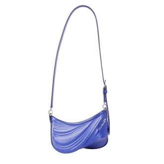 MUGLER Shoulder Bags, female, Blue, Size: ONE SIZE Spiral Curve 01 Shoulder Bag