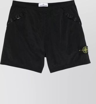 Stone Island nylon shorts comfort cut elastic waistband