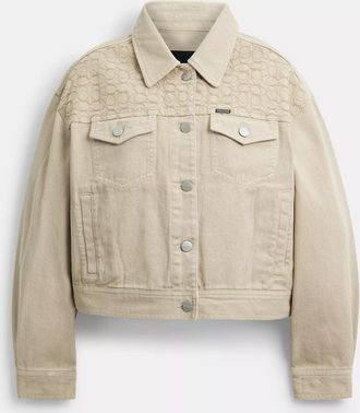 Coach Garment Dyed Denim Jacket