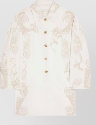 Dries Van Noten matador embroidered a line cotton jacket