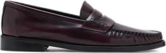 Mango leren loafers bordeaux