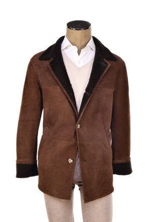 Hettabretz Suede Curly Shearling Coat