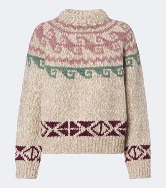 Moncler Wool and alpace-blend jacquard sweater