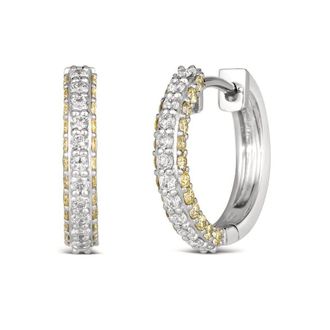 Le Vian Ladies Yellow Diamonds Earrings set in P95