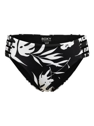 Roxy Bikini-Hose ROXY Roxy Love The Rocker, Damen, Gr. M, US-Gr&ouml;ssen, schwarz-weiss (anthrazit surf trippin bico s), 74% Nylon, 26% Elasthan, Badehosen Bik