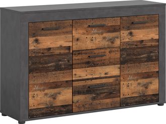 Inosign Sideboard »Aosta, Breite 125 cm, in verschiedenen Farbausführungen« mit 2 Türen und 3 Schubkästen, Wohnzimmer, Kommode, Schrank