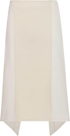 J.W.Anderson Asymmetrical Hem Double-Layer Midi Skirt