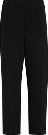 St. John Isabel Soft Stretch Suiting Slim Ankle Pants in Black at Nordstrom, Size 12