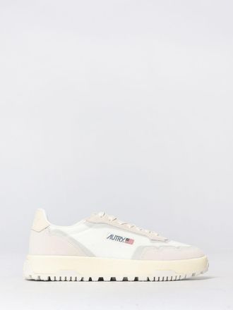 Autry Wildpace Low Leather and Mesh Sneakers with Contrast Logo and Serrated Sole
