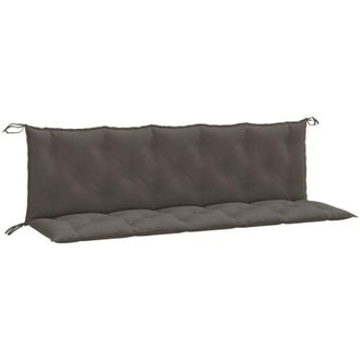 vidaXL Vidaxl - Cojines Banco Jard&iacute;n 2 Uds Tela Gris Oscuro Melange 180x50x7 Cm