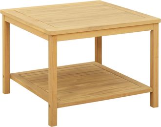 vidaXL Mesa Lateral Aceite Natural 60 X 60 X 45 Cm Vidaxl