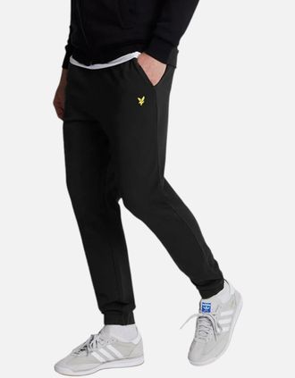 Lyle & Scott Mens Lyle & Scott Mens Jogger Fleece Bottom Sweatpants Casual Mens Trousers Sports - Black - Size: 35/34/32/40/Regular