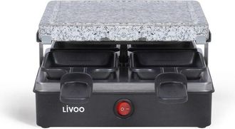 Livoo Macchina per raclette 4 persone 600w + pietra per grigliare - doc242 Livoo