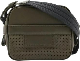 Bottega Veneta Pre-owned Cross Body Bags, female, Green, Size: ONE SIZE Pre-owned Leggero Leather Shoulder Bag