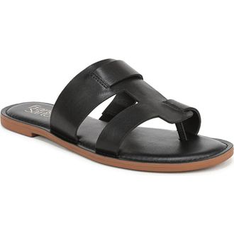 Franco Sarto Jerina Sandal in Black Faux Leather at Nordstrom Rack, Size 5.5