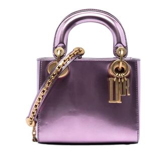 Dior Pre-owned Dior Mini Metallic Patent Lady Dior Ladies 9U0T0FC1447ZTLCP