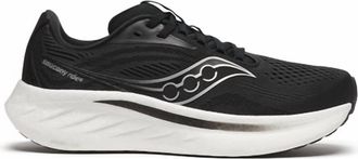 Saucony Womens Ride 18 Running Shoes In Black/white