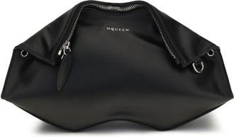 Alexander McQueen Black Calf Leather Bos Taurus Clutch Womens Bag