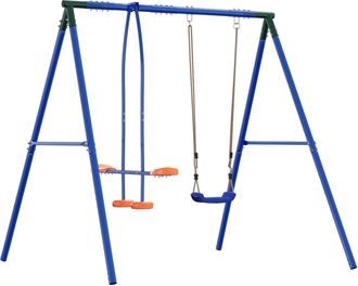 vidaXL Estructura De Columpio Exterior Con Glider Para Hasta 3 Ni&ntilde;os Vidaxl