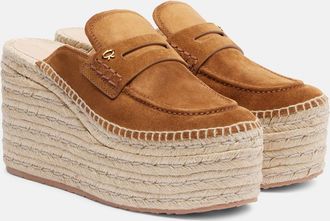 Gianvito Rossi Espadrillas Maxilla in suede con zeppa
