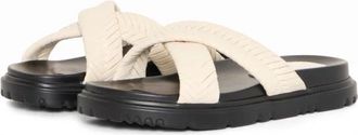 Ichi Stijlvolle Oxford Tan Sandalen - Dames - Sandalen - Beige - 36 EU - Schoenen
