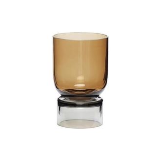 Hübsch Vase Stand - Brown - Mouth blown glass