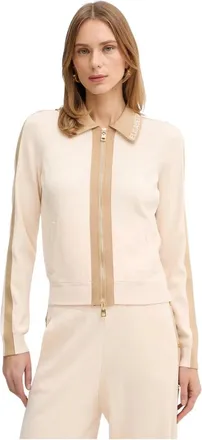 Elisabetta Franchi Dames, Truien, Beige, Maat: XS Viscose