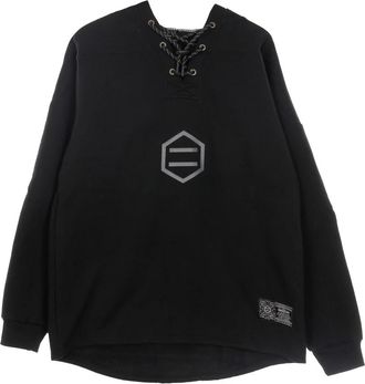 Dolly Noire Reactive Hockey Hoodie - Heren - Hoodies - Zwart - L - Katoen - Hoodies & sweatvesten