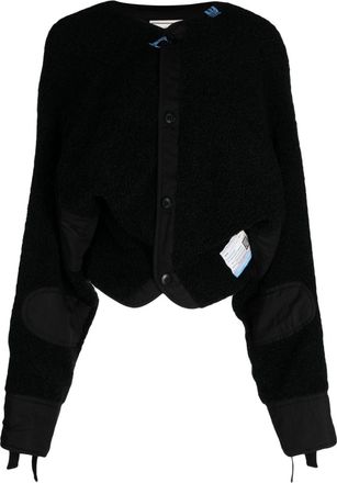 Miharayasuhiro Boa Liner cropped jacket - women - Acrylic - One Size - Black