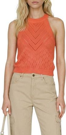 Vero Moda Sapphire Sands Openwork Tank in Langoustino at Nordstrom Rack, Size X-Small