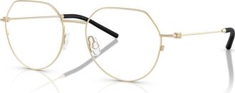 Moncler 54mm Irregular optical glasses in Gold at Nordstrom