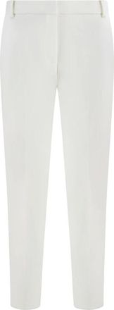 Pinko Pinko, Broeken, Dames, Wit, 3Xl, Polyester, Straight-leg broek met achterzakken