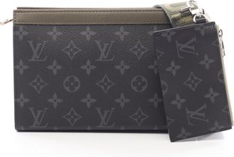 Louis Vuitton Monogram Eclipse Black Khaki Monogram Eclipse Handbag Shoulder Bag (Pre-Owned)