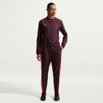 Nike Womens United Academy Dri-FIT Woven Soccer Tracksuit in Red | IO8793-647