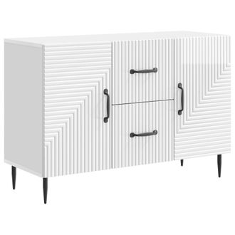 vidaXL Aparador Brillante 89 X 34,5 X 60 Cm Madera De Ingenier&iacute;a Vidaxl
