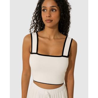 Belle & Bloom Forevermore Knitted Top in White at Nordstrom, Size X-Small Au