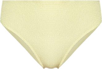 Tory Burch Slip bikini con lavorazione a punto smock - Giallo