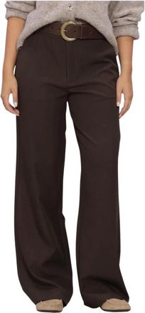 Notre-V NV-Irene - Dames - Wijde Broeken - Bruin - 2XL - Polyester - Broeken