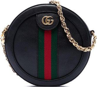 Gucci Pre-owned Gucci Mini Calfskin Web Ophidia Round Crossbody Ladies ZYI175SEKHFPWNR2