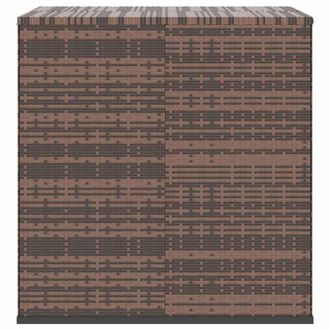 Berkfield Home Durable Garden Cushion Box PE Rattan 100x97.5x104 cm Brown
