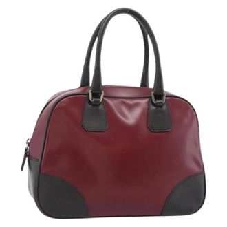Prada Pre-owned Vintage Hand Bag - Dames - Pre-owned - Rood - Maat: ONE Size Leer