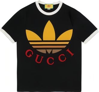 Gucci x adidas Cotton T-Shirt Black 727694-XJE7J-1152-NEW