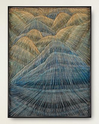 John-Richard Infinite Peaks Original Acrylic Wall Art by He Hongbin