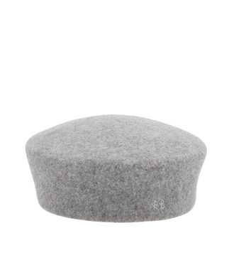 Ruslan Baginskiy Grey Solid Pillbox Hat