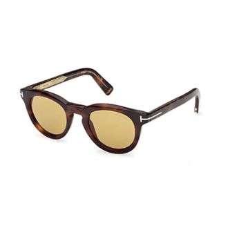 Tom Ford Sunglasses, unisex, Brown, Size: 53 MM Round Sunglasses