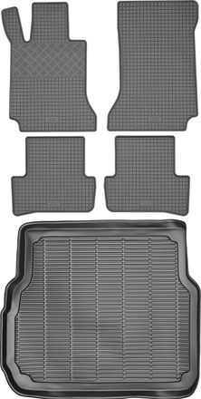 OEM Juego De Alfombrillas De Goma Para Coche Y Maletero Para Mercedes Clase C W204 Estate (2007-2014)
