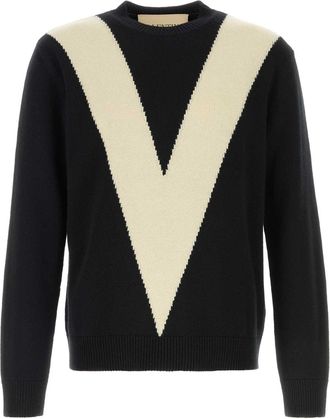 Valentino Garavani Black Wool Sweater