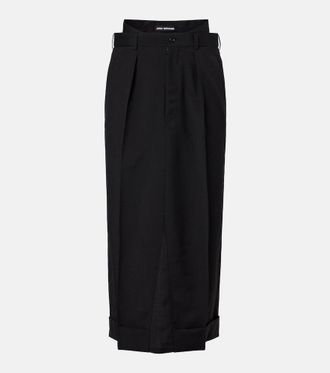 Junya Watanabe Pleated midi skirt